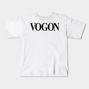 Vogon (black print) Kids T-Shirt